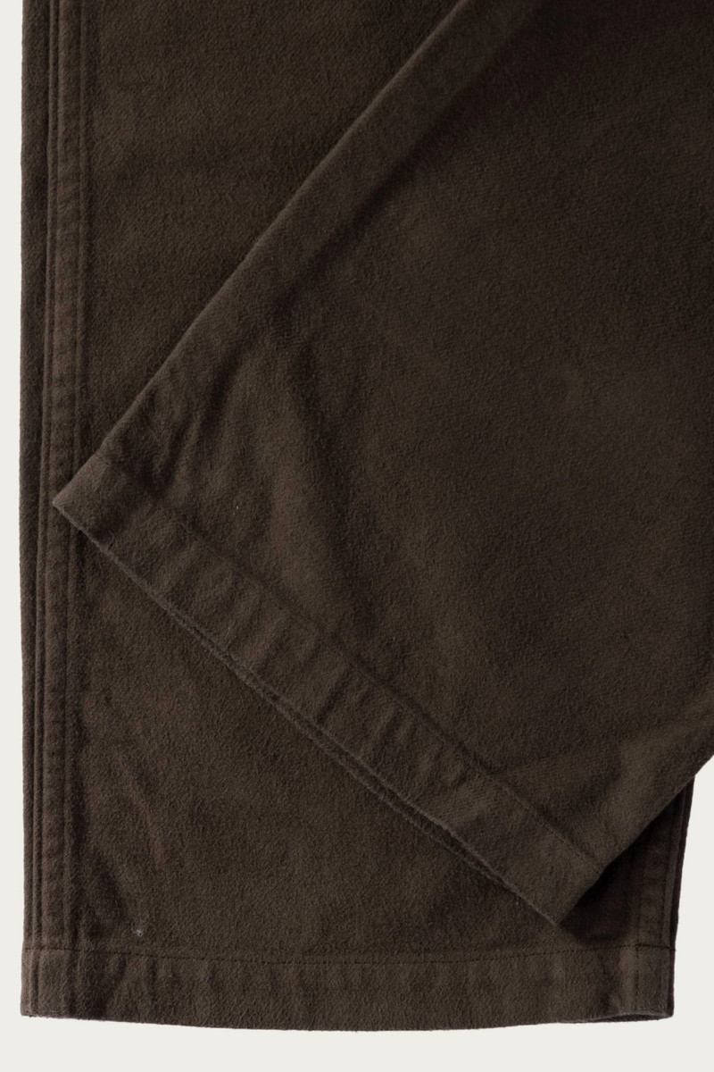 Brushed Flannel US Army Fatigue Pants - Coffee Brown 3