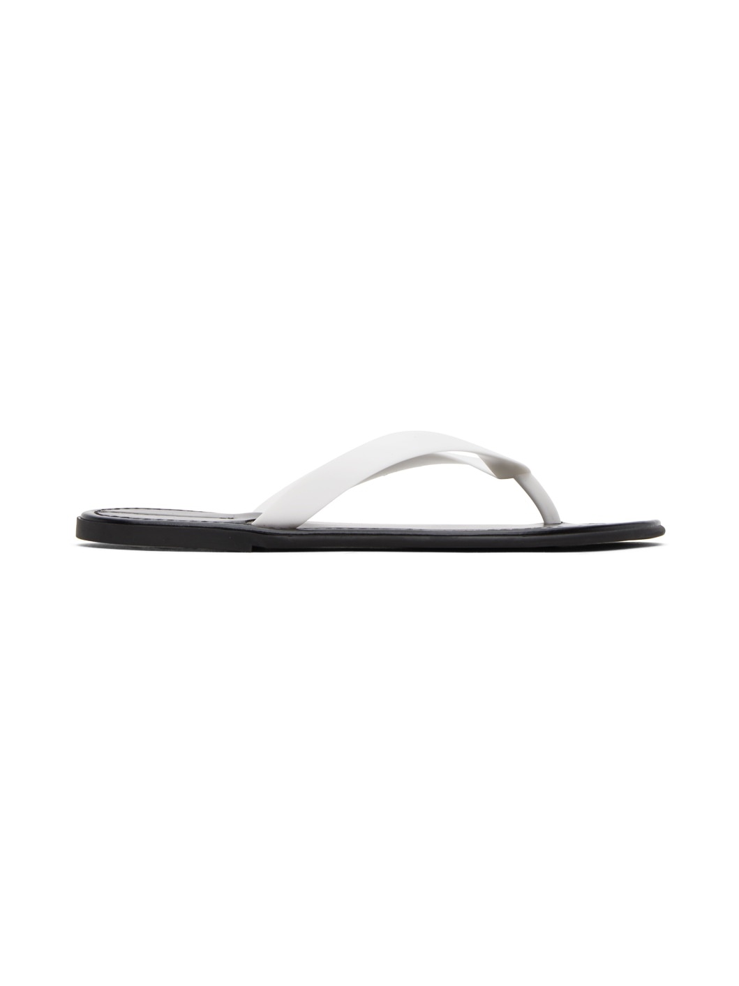 White & Black Beach Sandals - 1