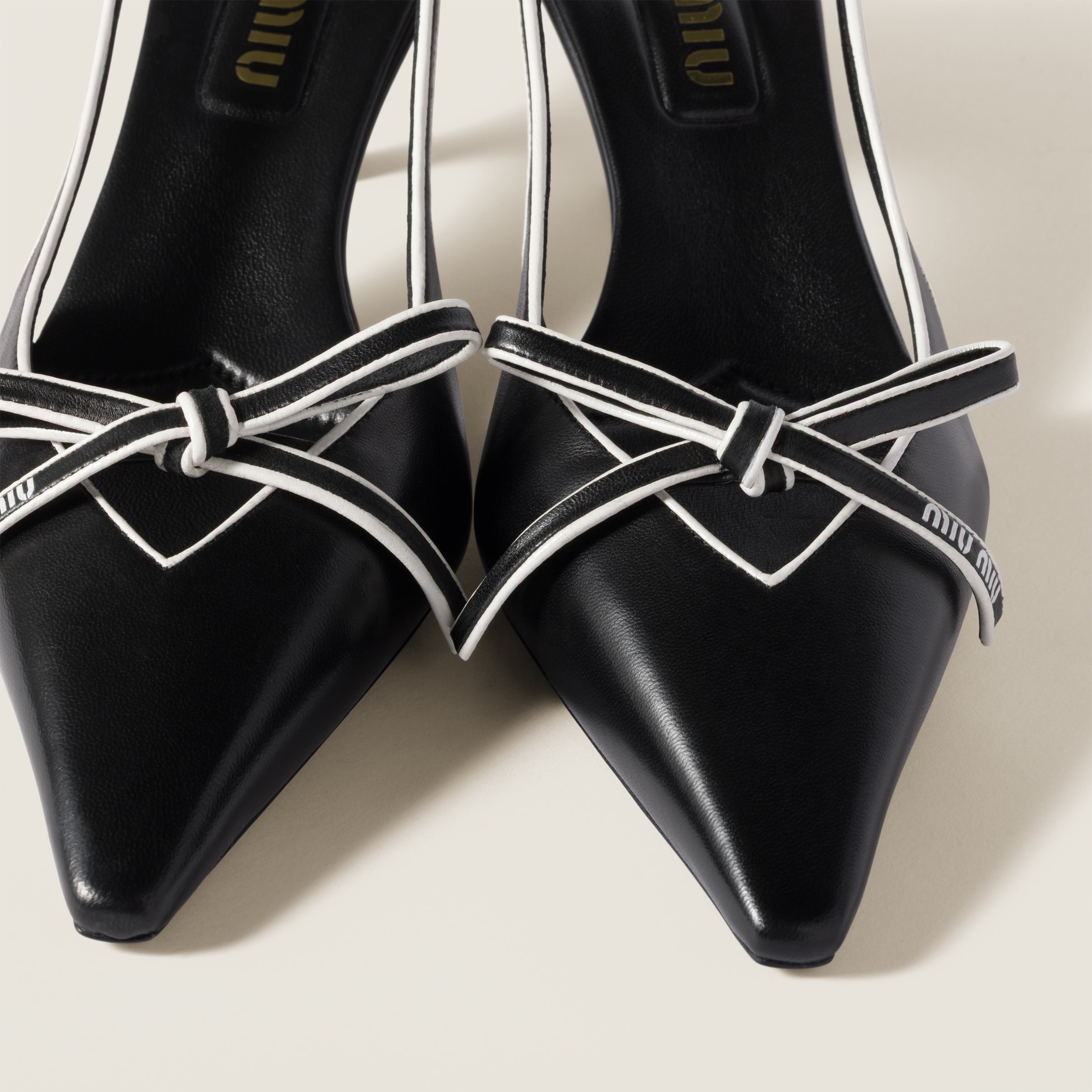 Nappa leather slingback pumps - 4
