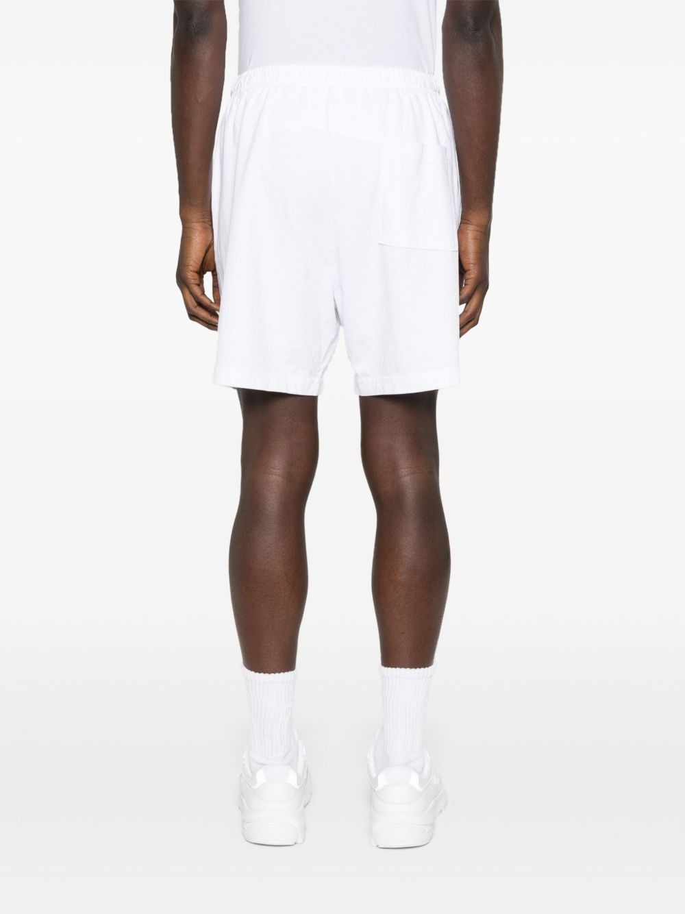 elastic-waistband logo shorts - 4