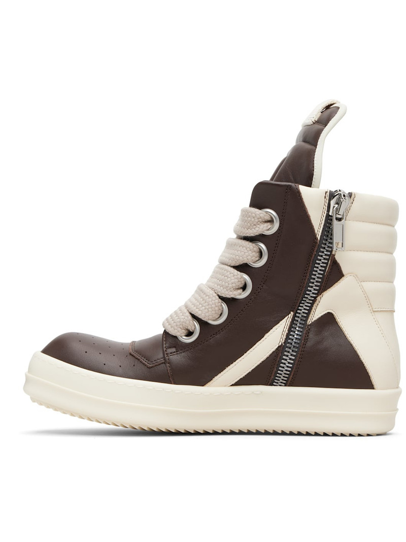 Brown Temple Jumbolace Geobasket Sneakers 3