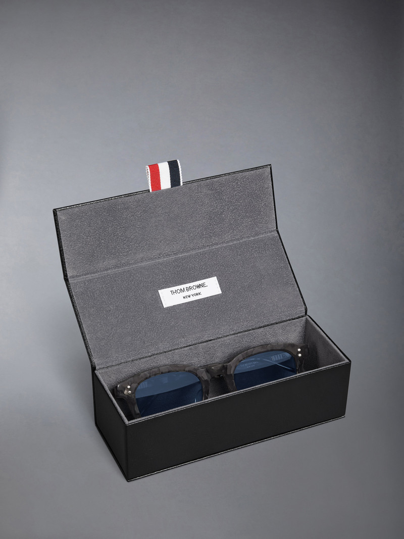 TORTOISE ACETATE RECTANGULAR SUNGLASSES 8