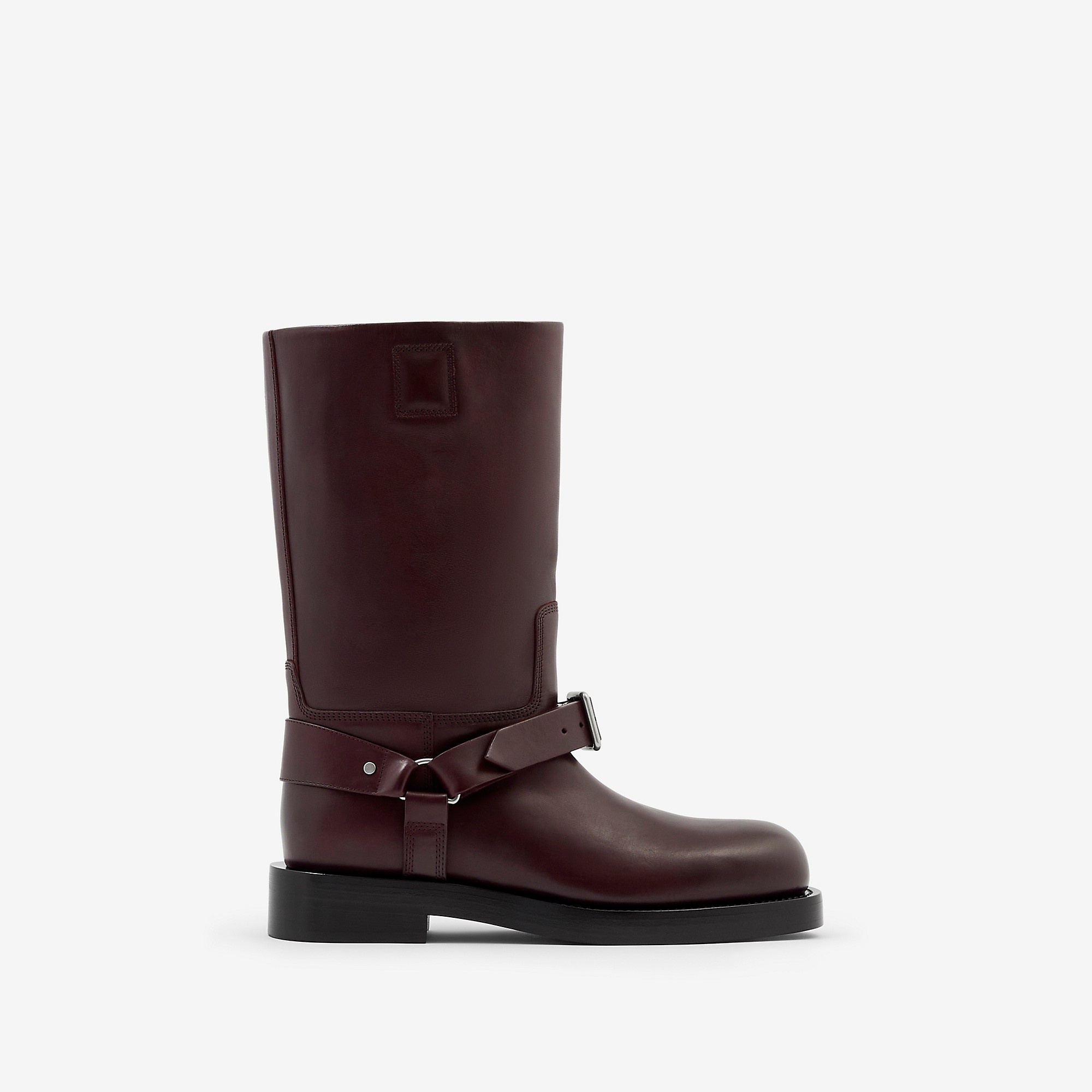Burberry Leather Saddle Low Boots | REVERSIBLE