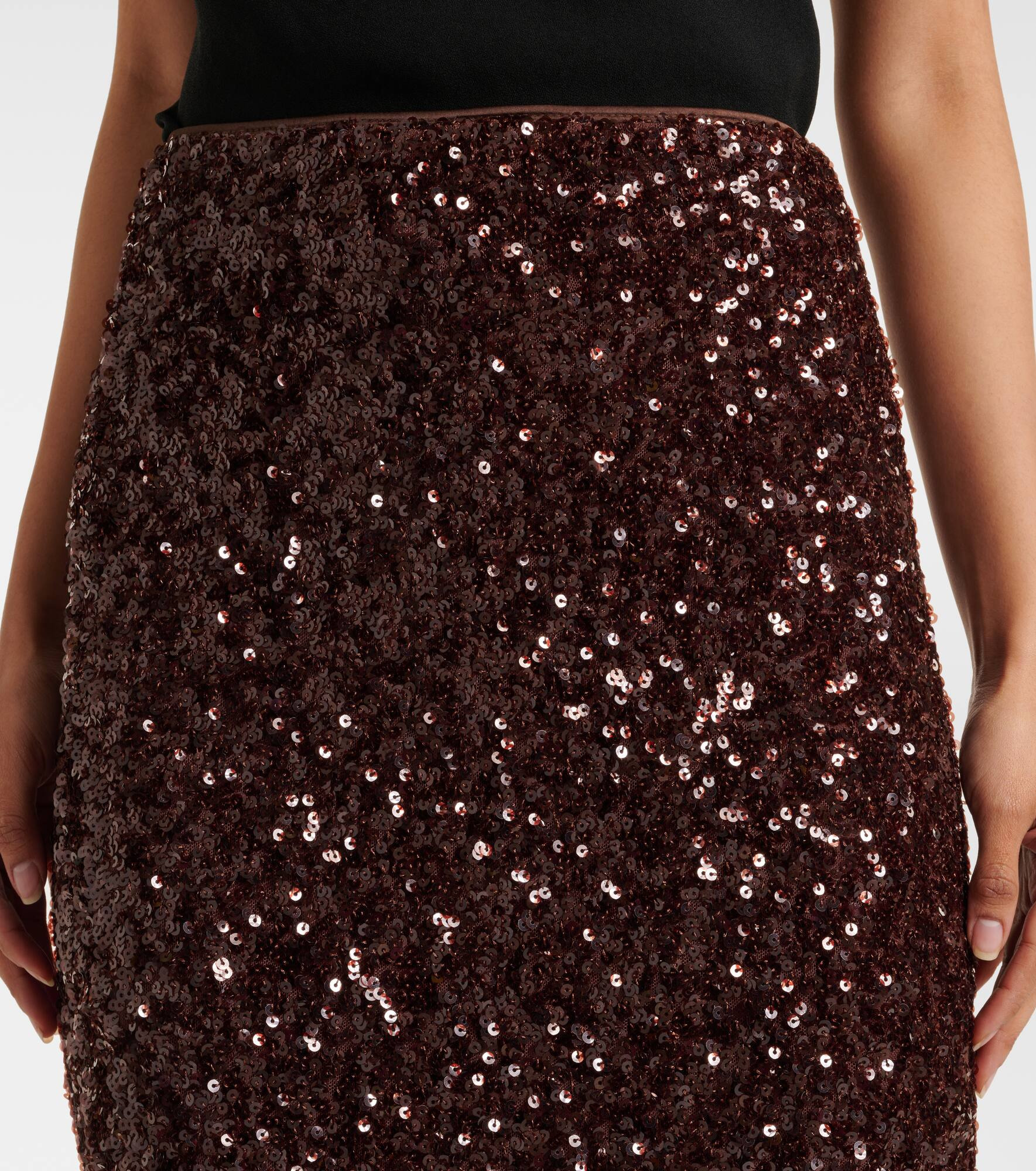 Sequined midi dress - 4