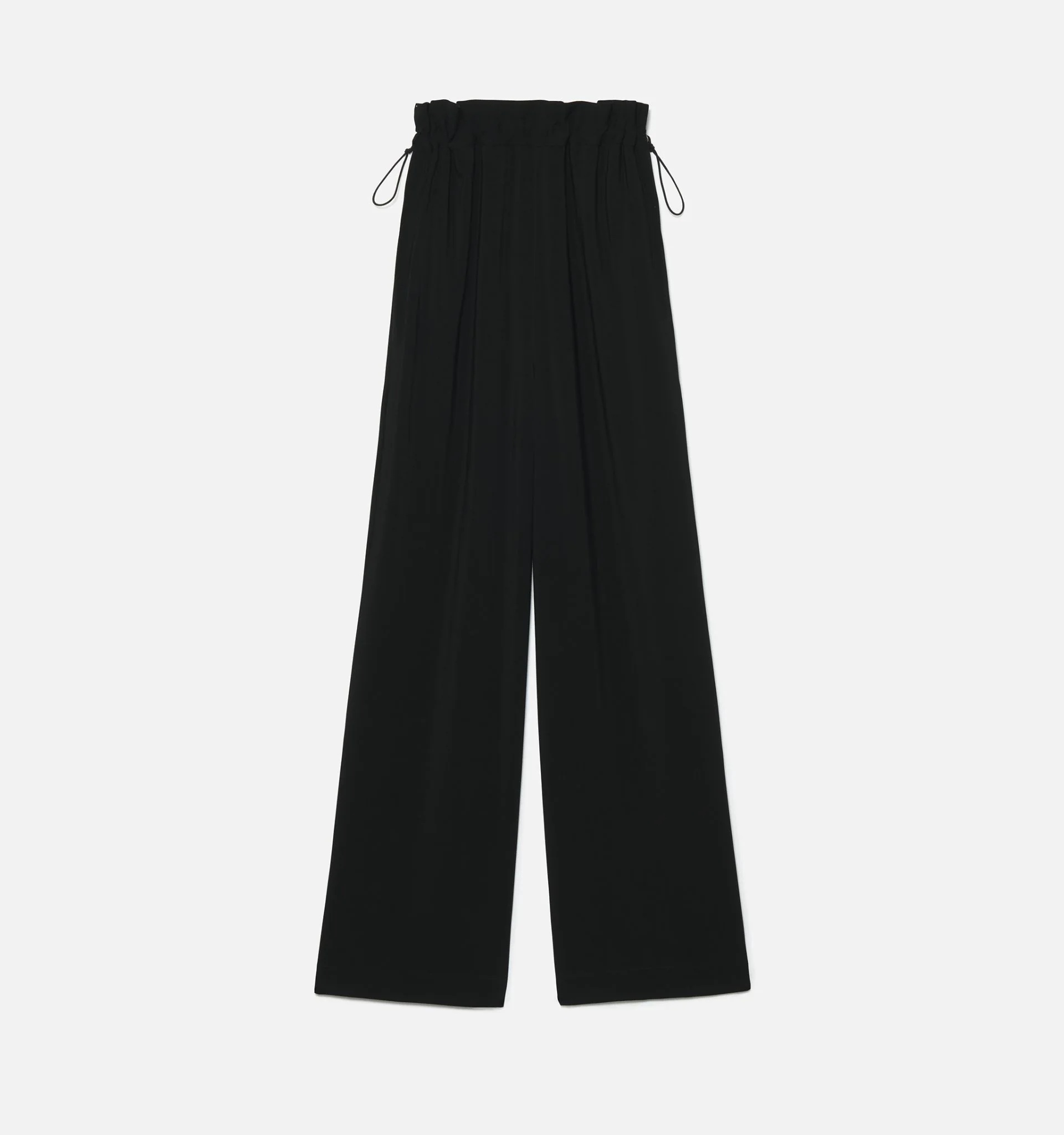 Flared Trousers With Elasticated Waist - 5