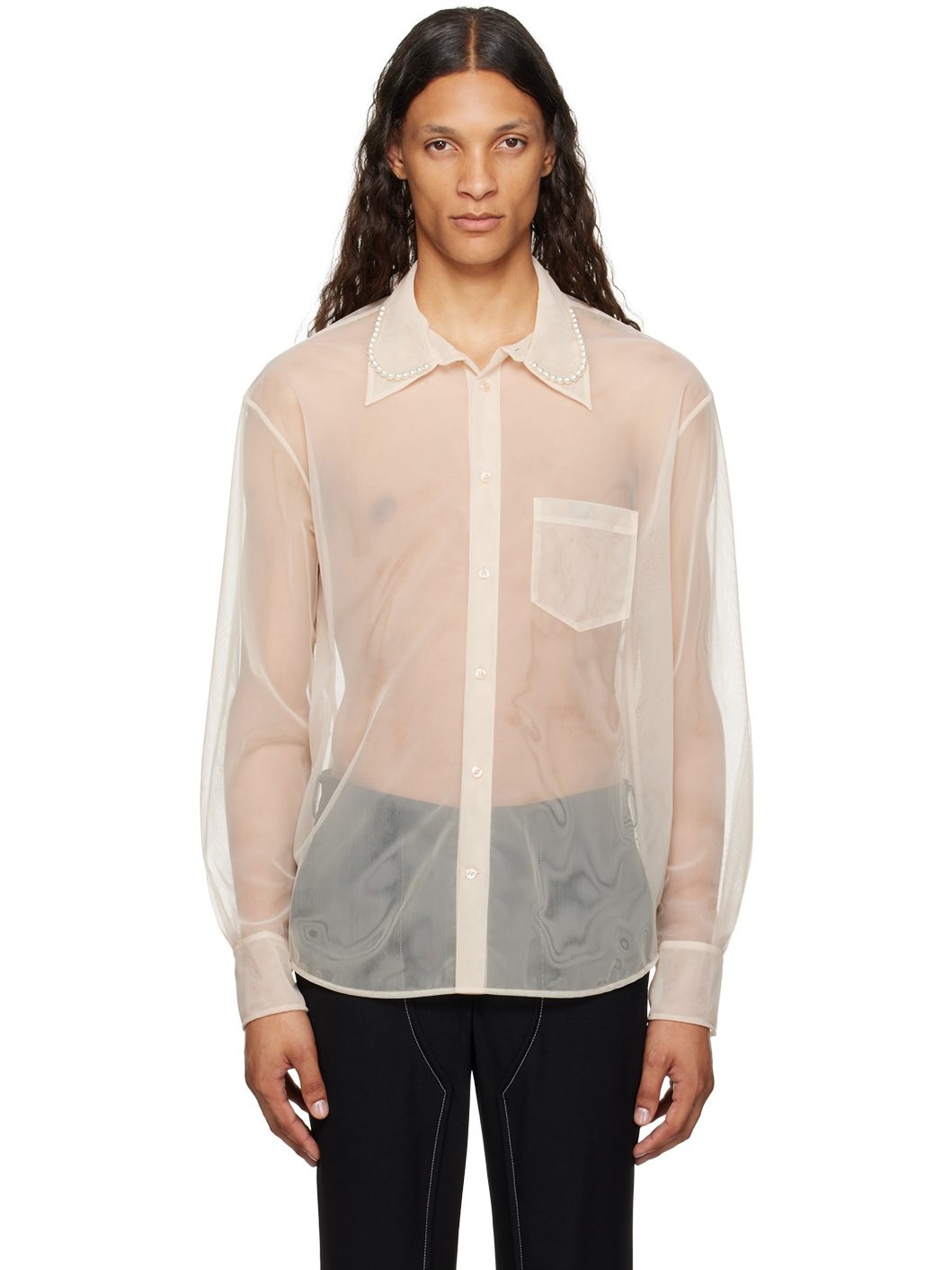 Beige Pearl Shirt - 1