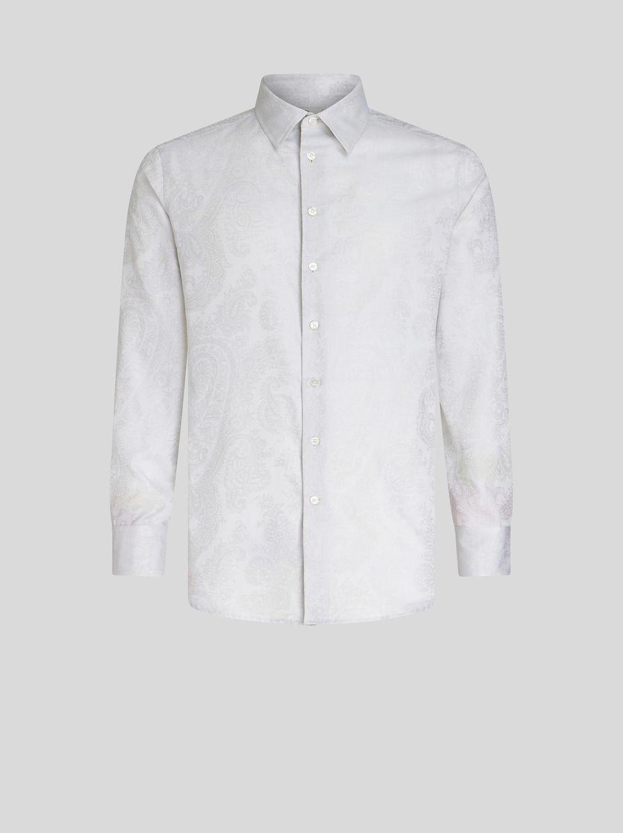 PAISLEY JACQUARD COTTON SHIRT - 1