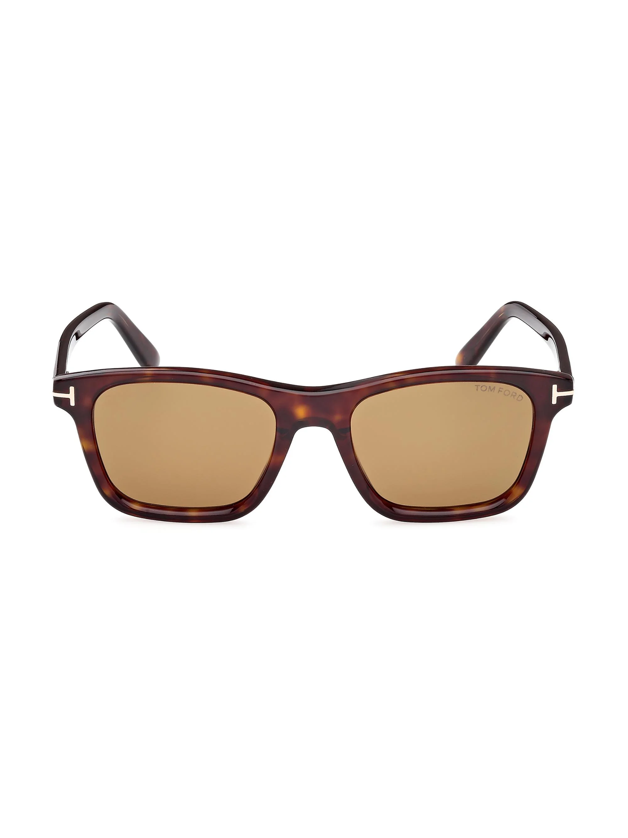 Men's Barron 54MM Square Sunglasses - Dark Havana Yellow - 1