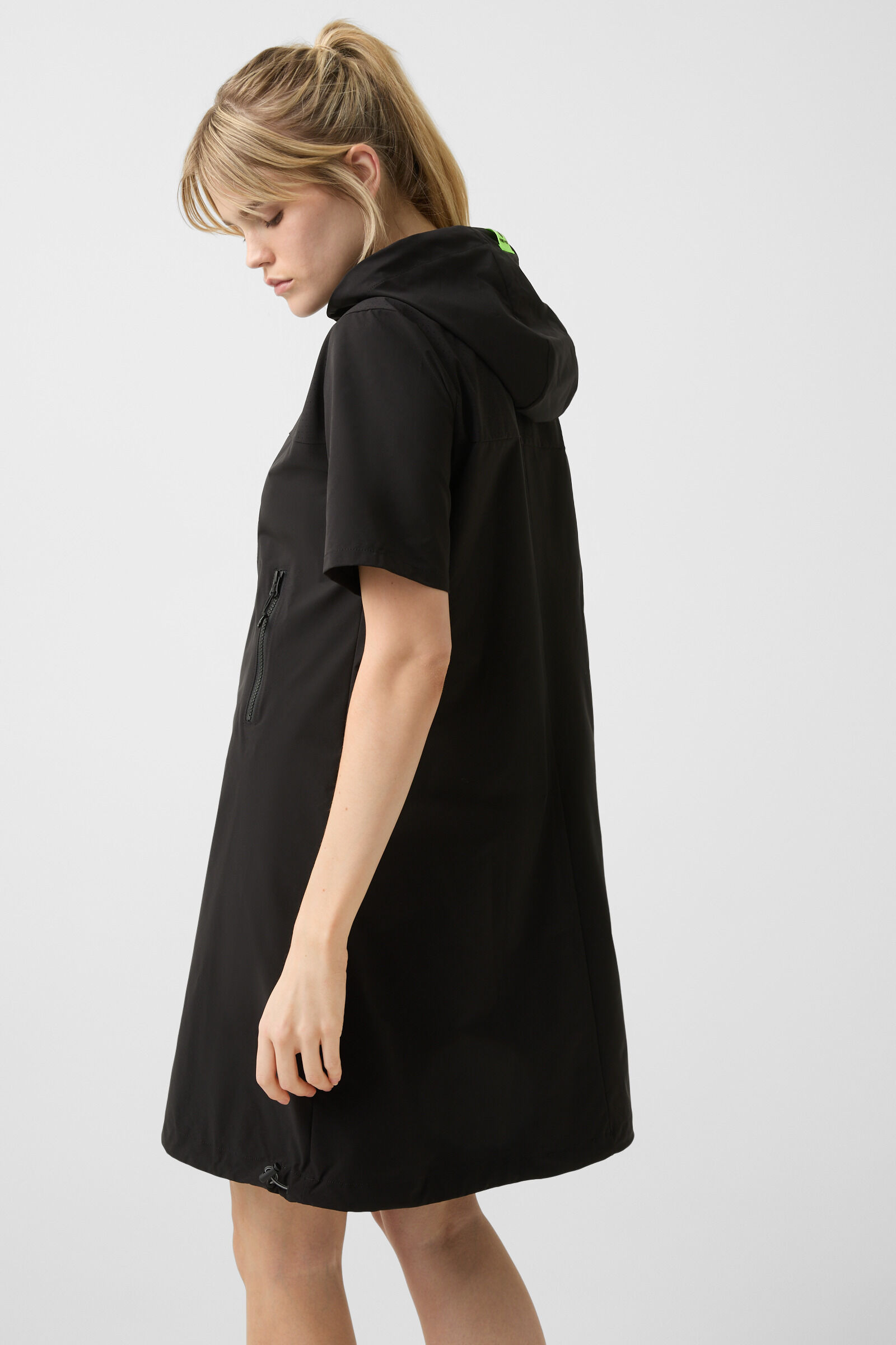 Valerie hoodie dress in Black - 3