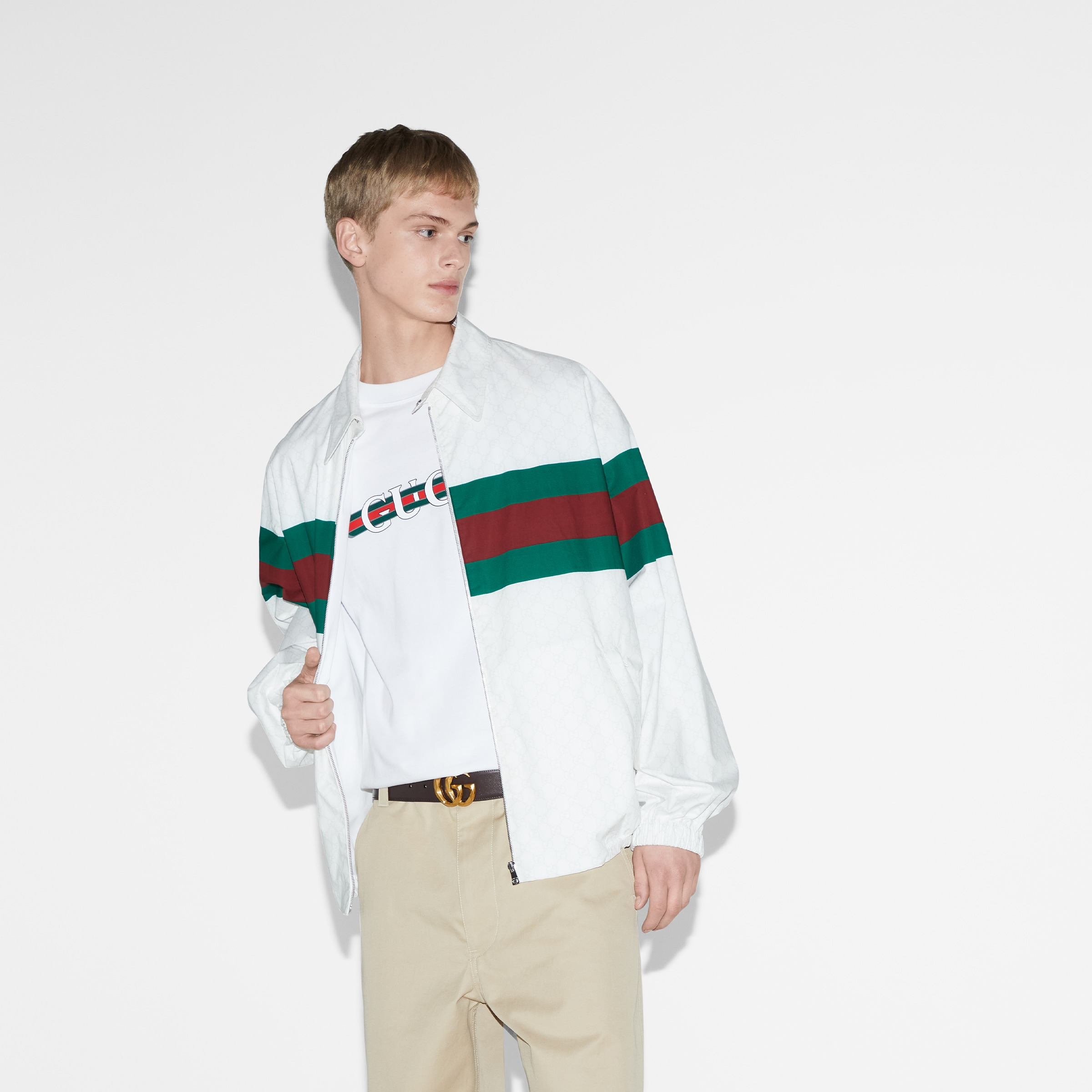 Cotton jersey T-shirt with Gucci print - 6