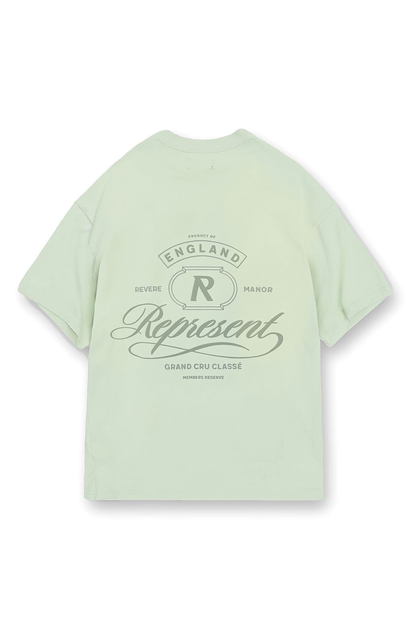 Represent Grand Cru Graphic T-Shirt in Washed Sage at Nordstrom - 6
