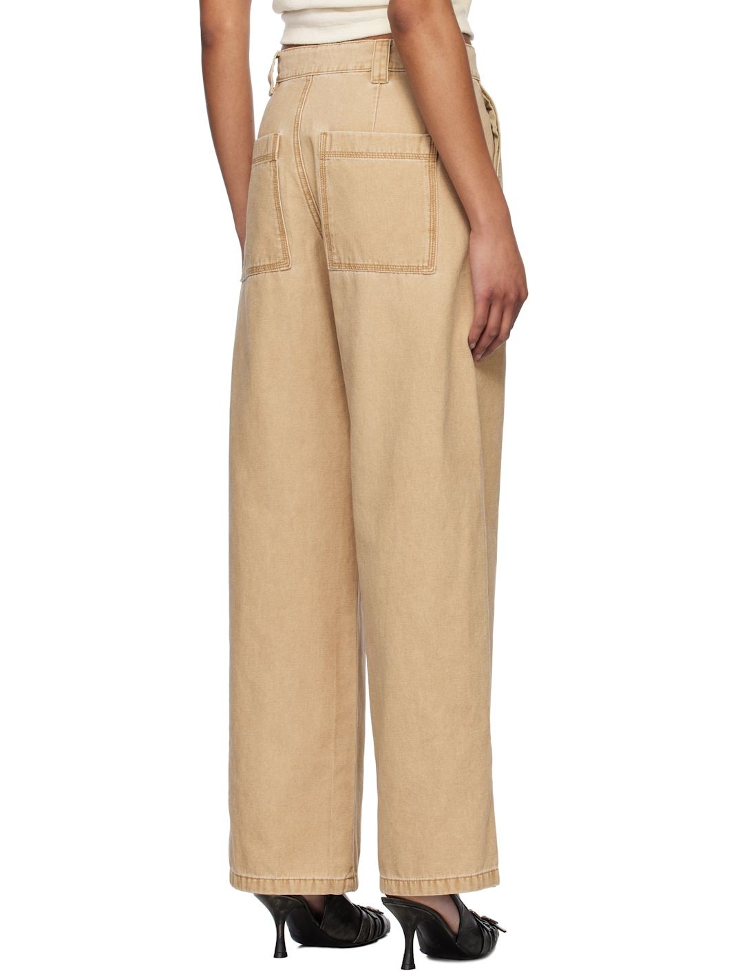 Beige Work Trousers - 3