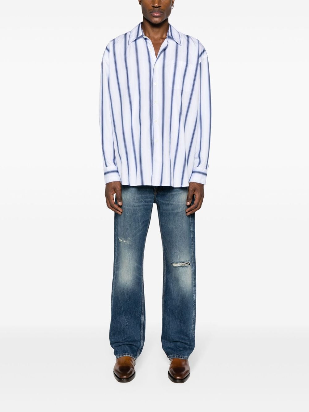 ripped-detailed distressed jeans - 2