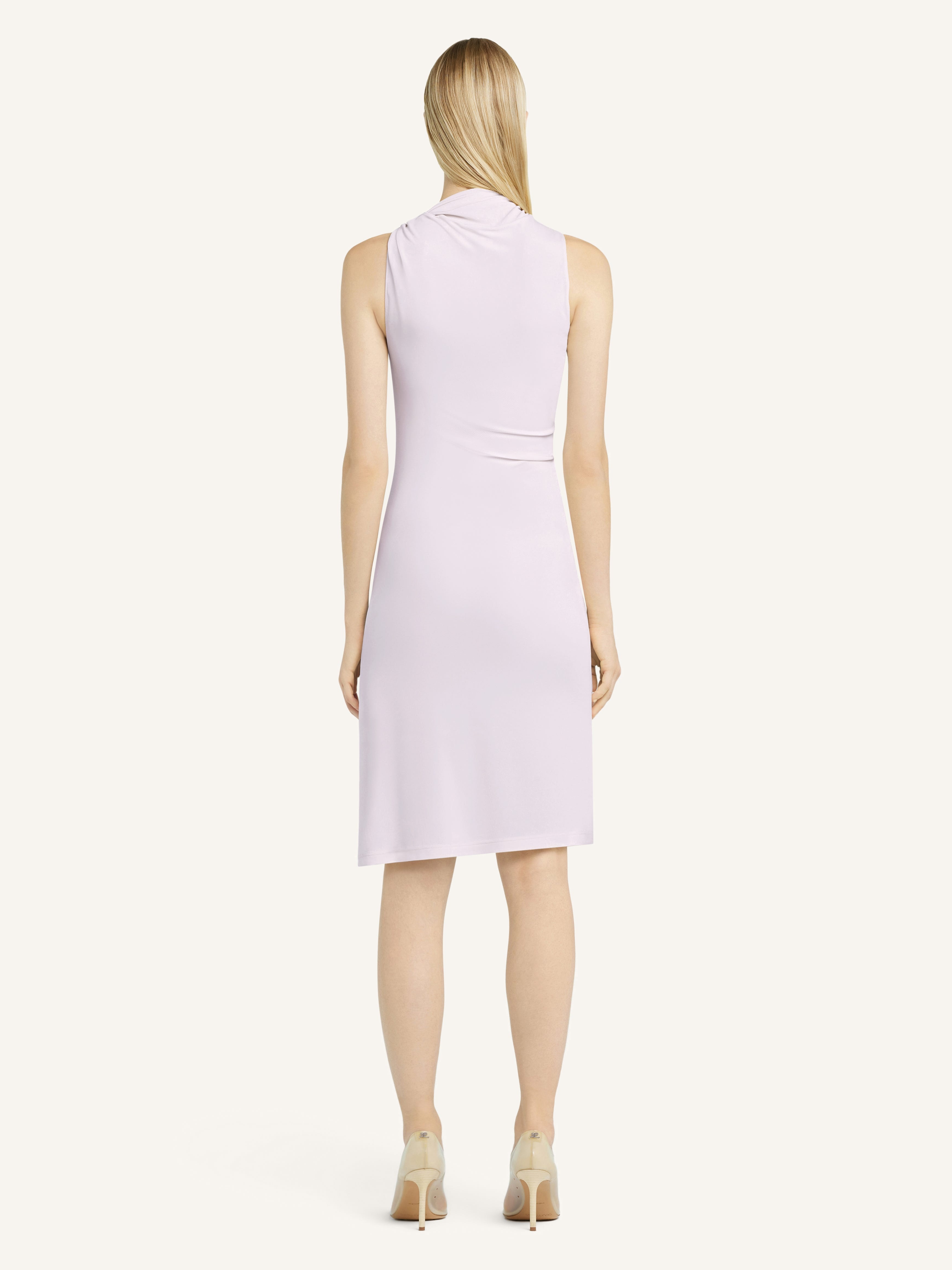 DRAPED SLEEVELESS DRESS - 4