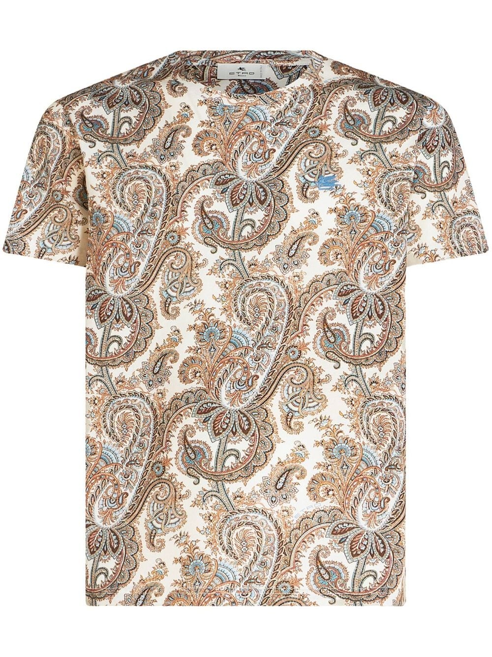 paisley-print cotton T-shirt - 1