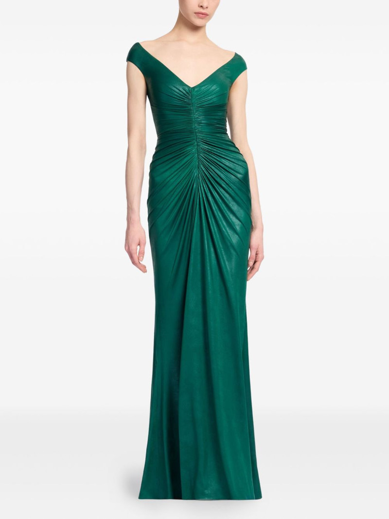 ELIE SAAB off-the-shoulder jersey maxi dress outlook