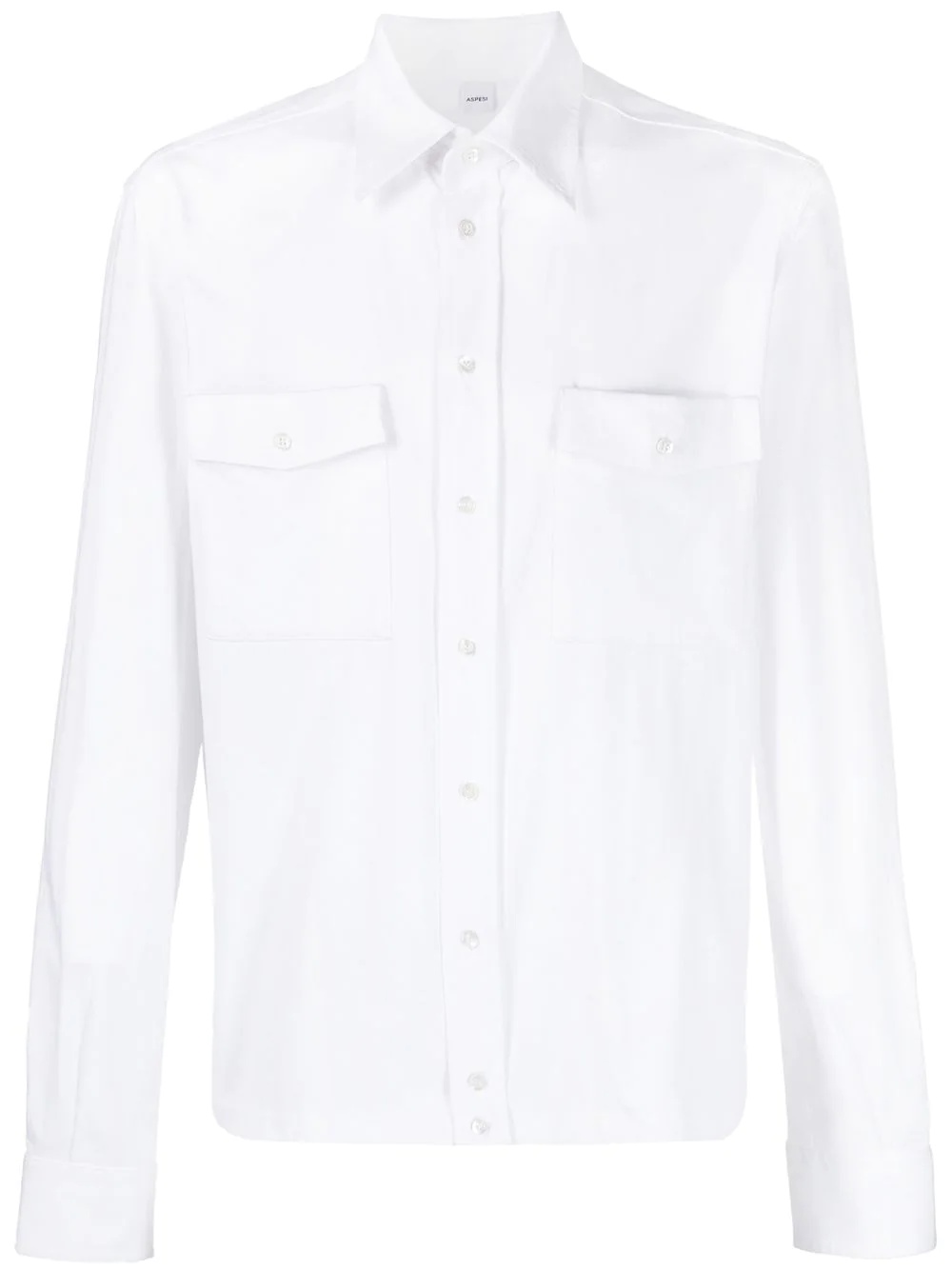 chest-pocket long-sleeve shirt - 1