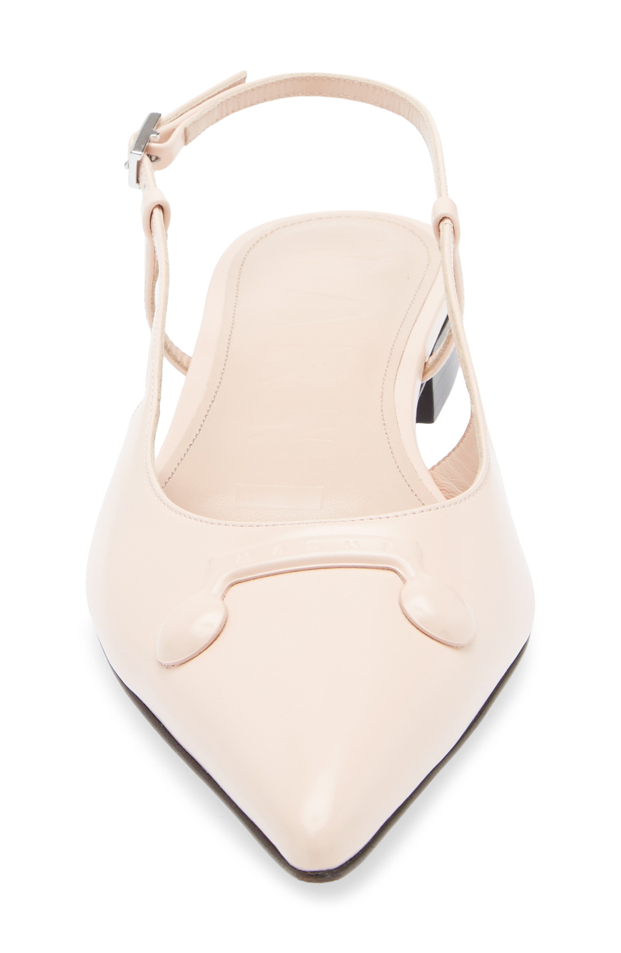 Marni Trunkaroo Pointed Toe Slingback Flat in Rose at Nordstrom - 4