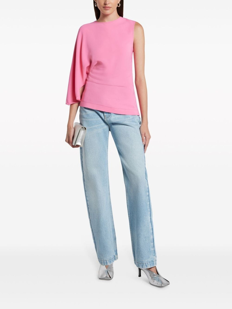 Stella McCartney S wave-patch straight-leg jeans outlook