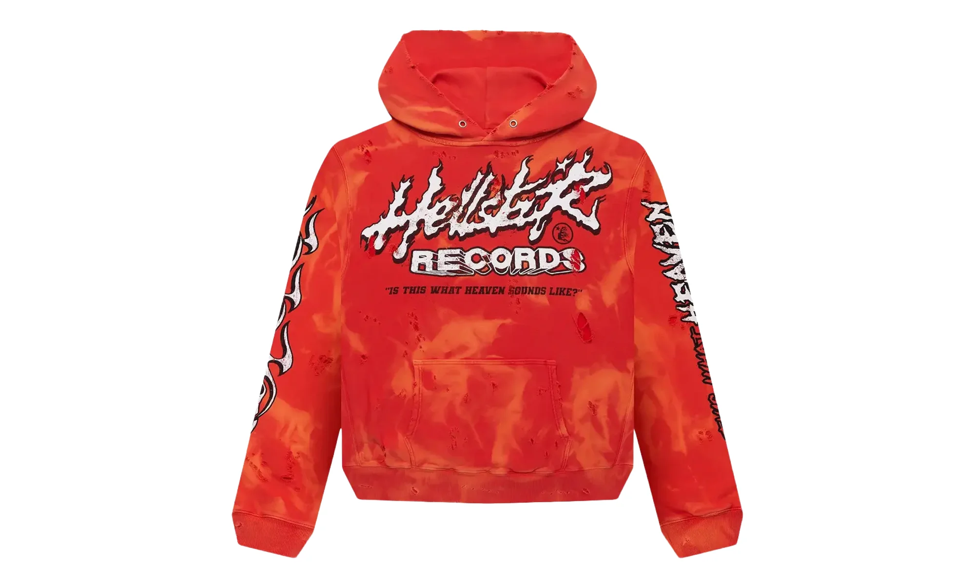 Records Hooded Sweatshirt "Washed Red" HSR239 - 1