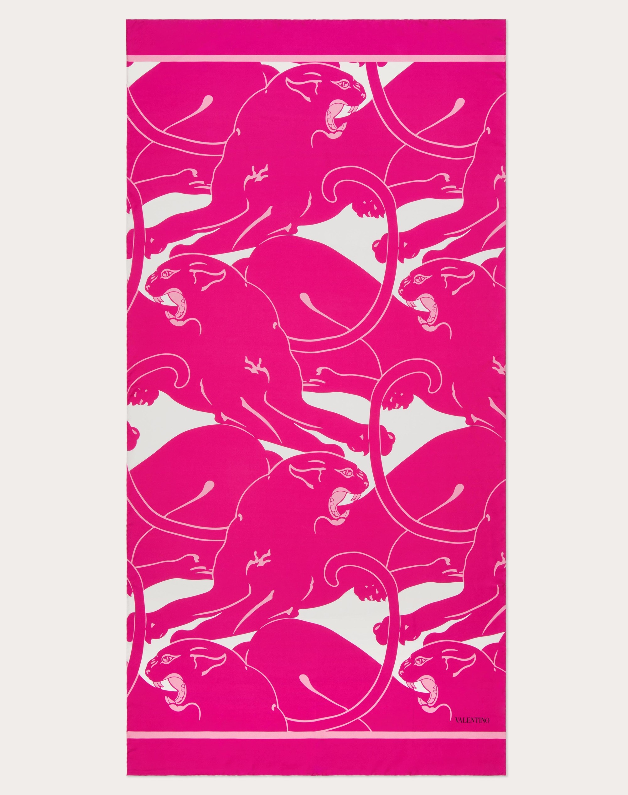 SILK STOLE WITH PANTHER PRINT - 3