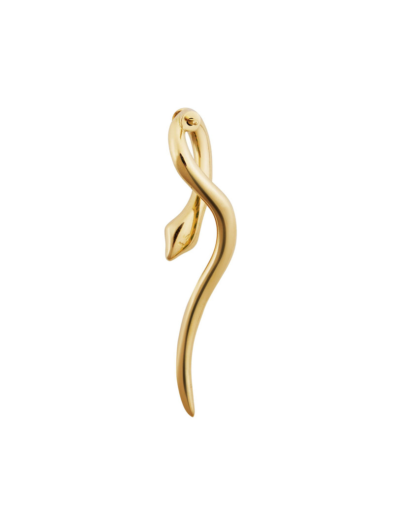 Women's Snakes Boa 18K Yellow Gold & Emerald Earrings - Gold 3