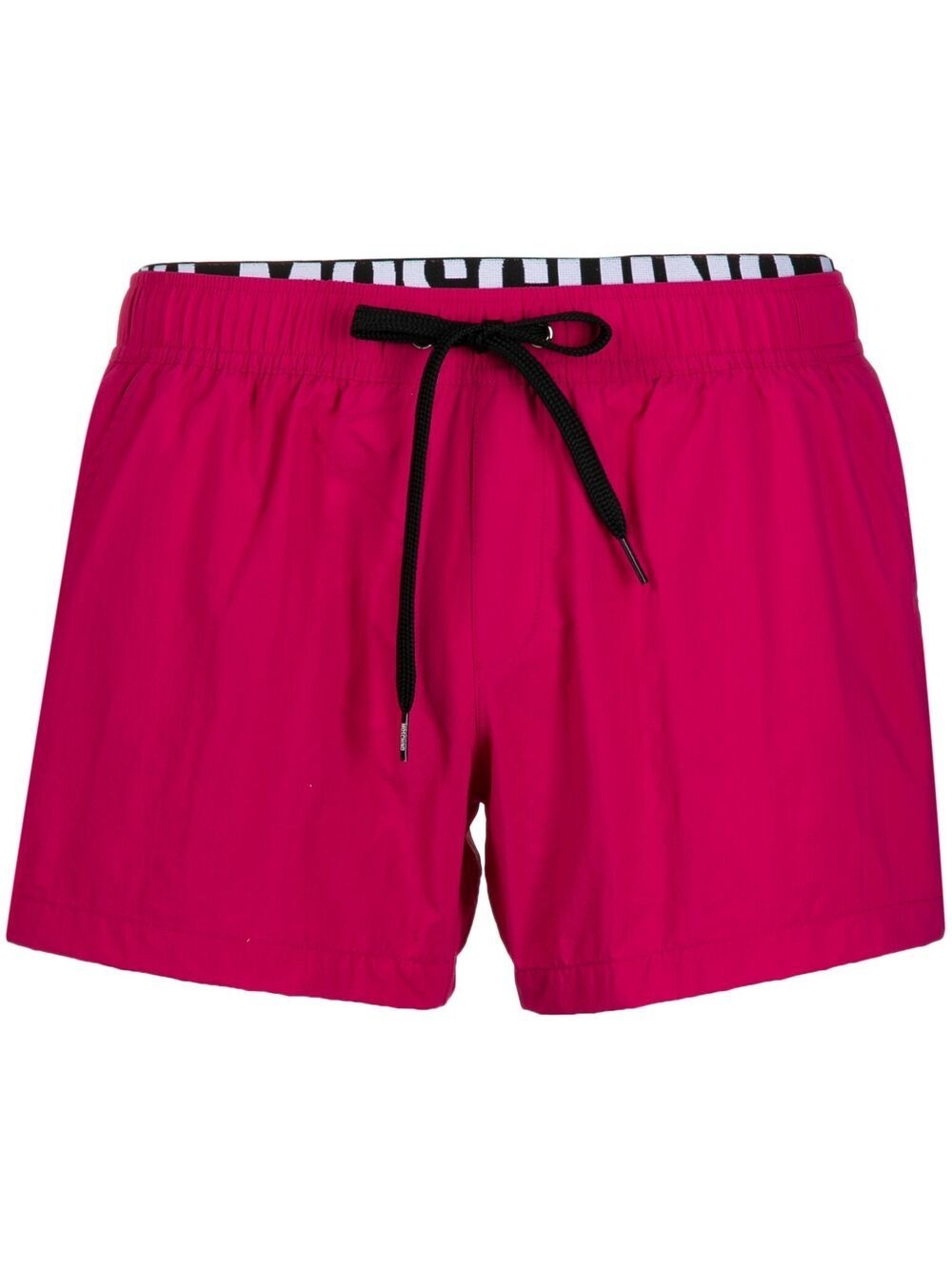 drawstring swim shorts - 1