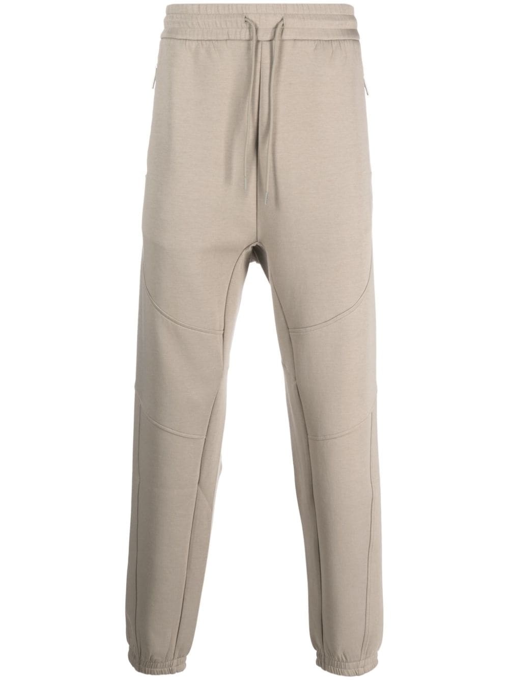 cotton-blend track pants - 1