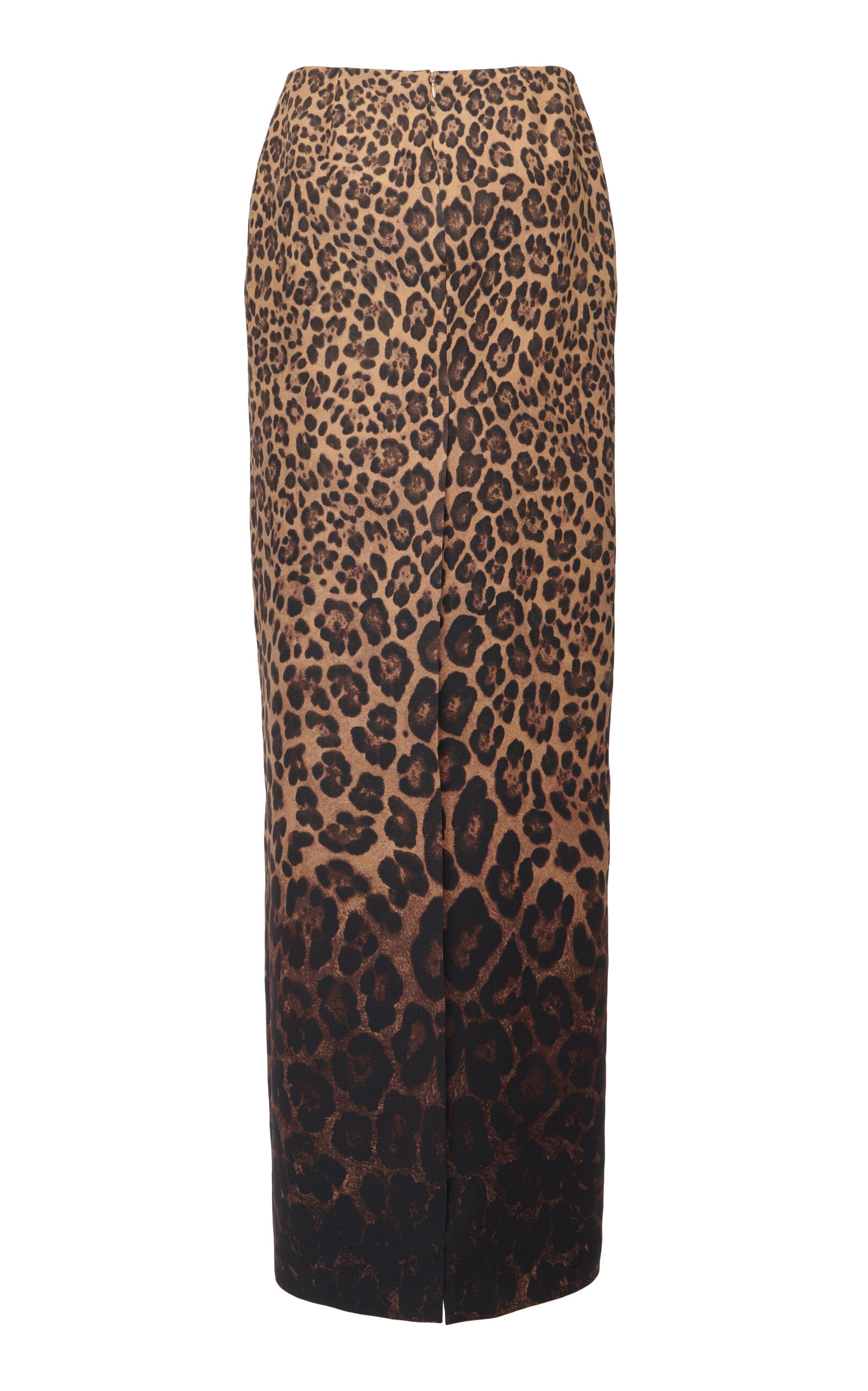 Animal-Print Wool-Silk Maxi Skirt animal - 5