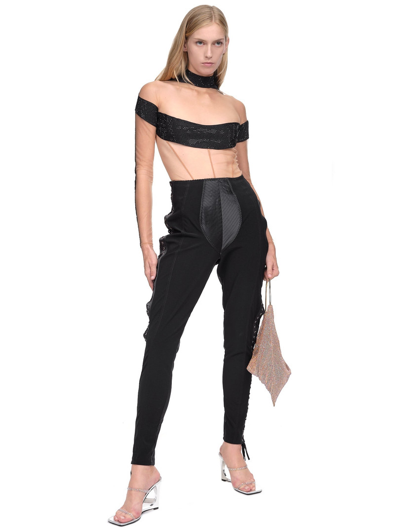 MUGLER Illusion Neckline Bodysuit outlook