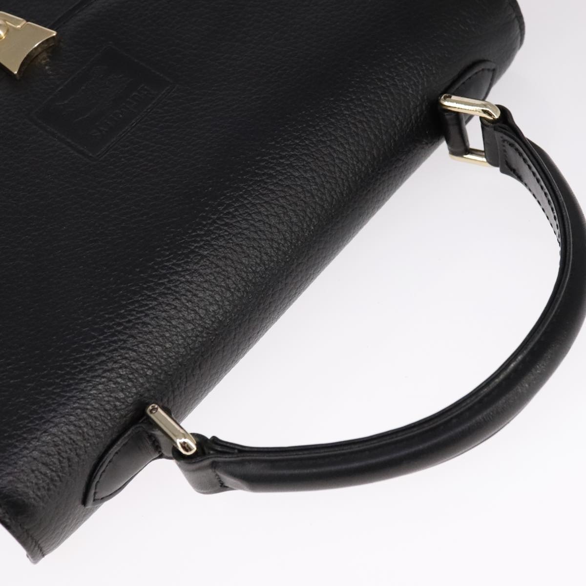 Burberry Hand Bag Leather Black - 6