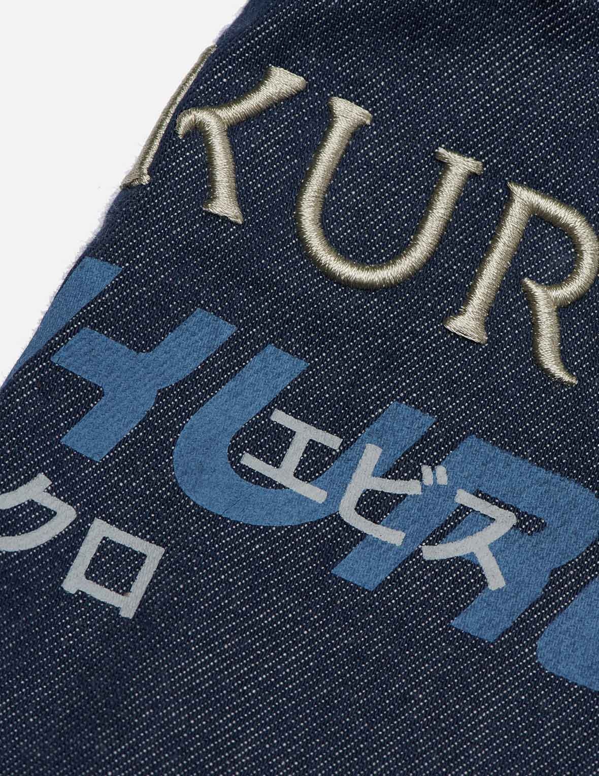 Logo Print and Embroidered Slim Straight fit Jeans #2010 - 11