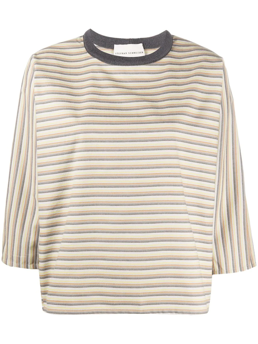 striped cotton T-shirt  - 1