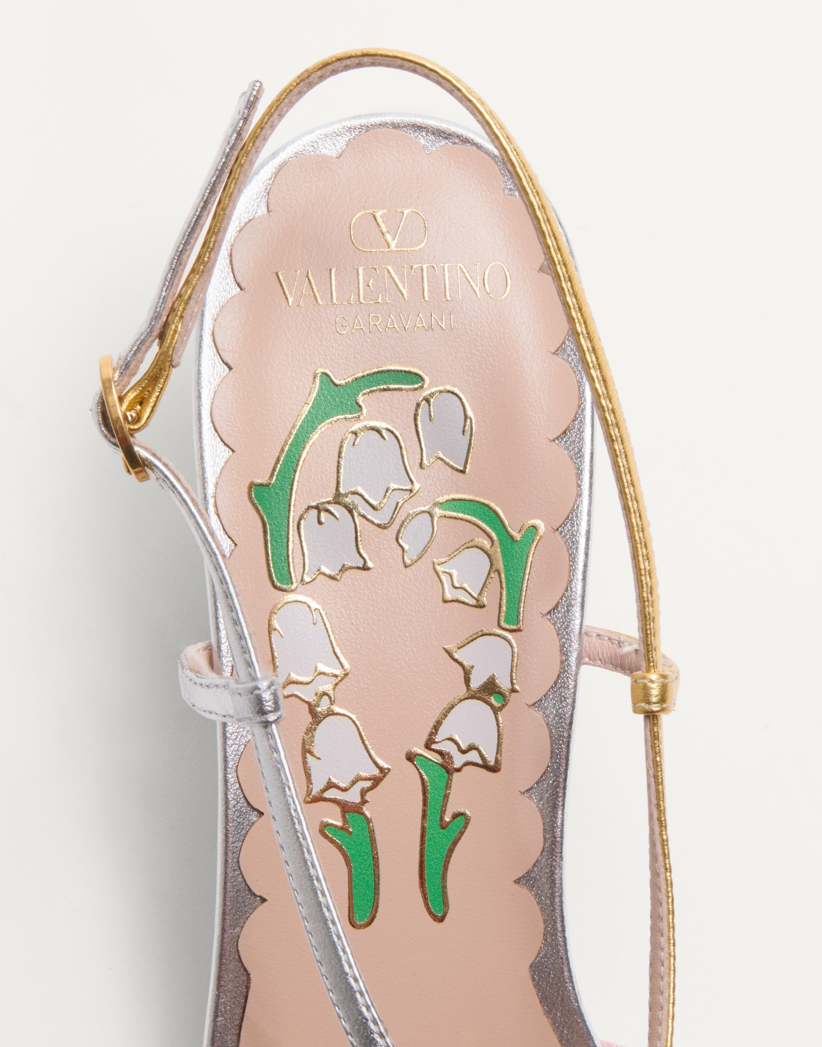 BOWOW SLINGBACK PUMPS IN MOIRÈ FABRIC 45MM - 8