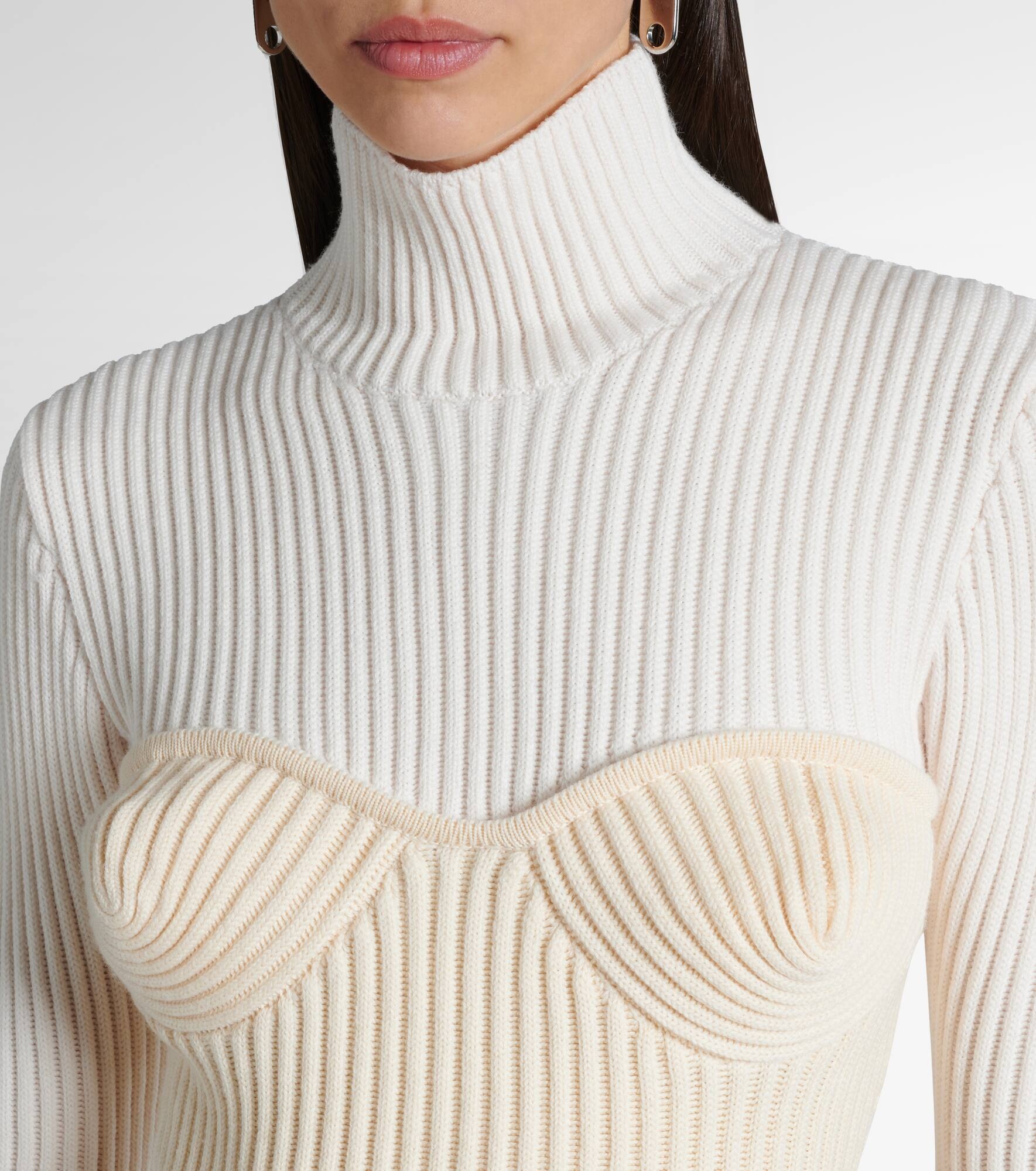 Ribbed-knit wool-blend turtleneck sweater - 4