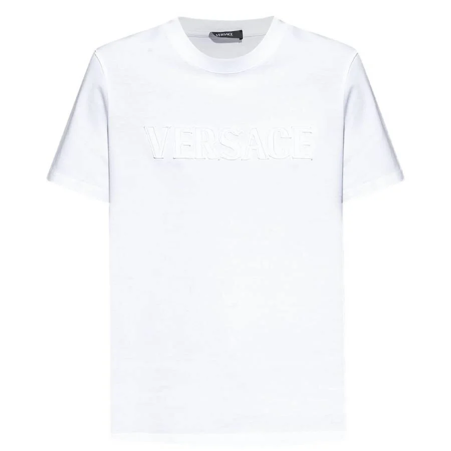 Versace Logo-Applique Crewneck T-Shirt - 1