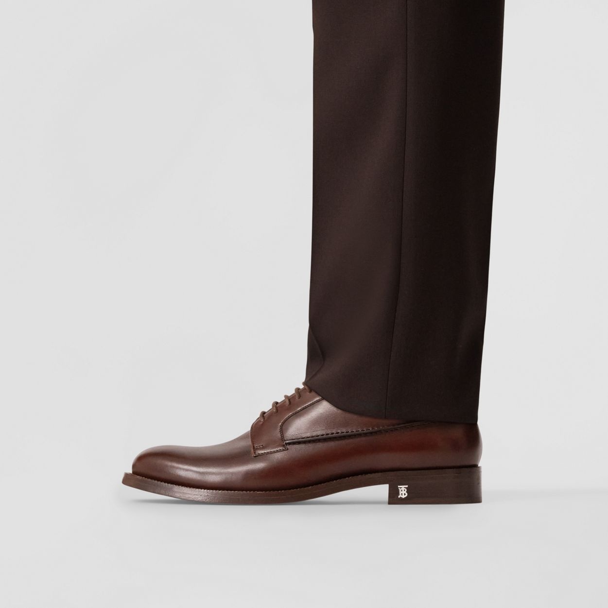 Monogram Motif Leather Derby Shoes - 3