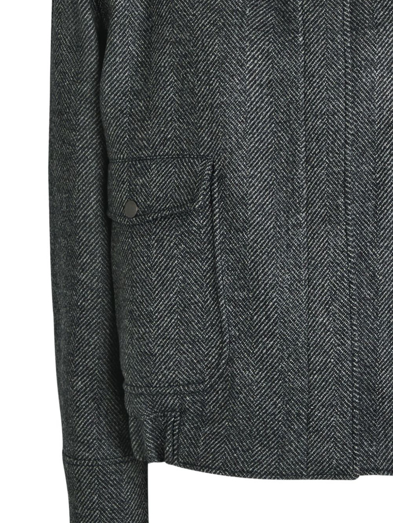 Stella McCartney flap-pocket herringbone jacket outlook