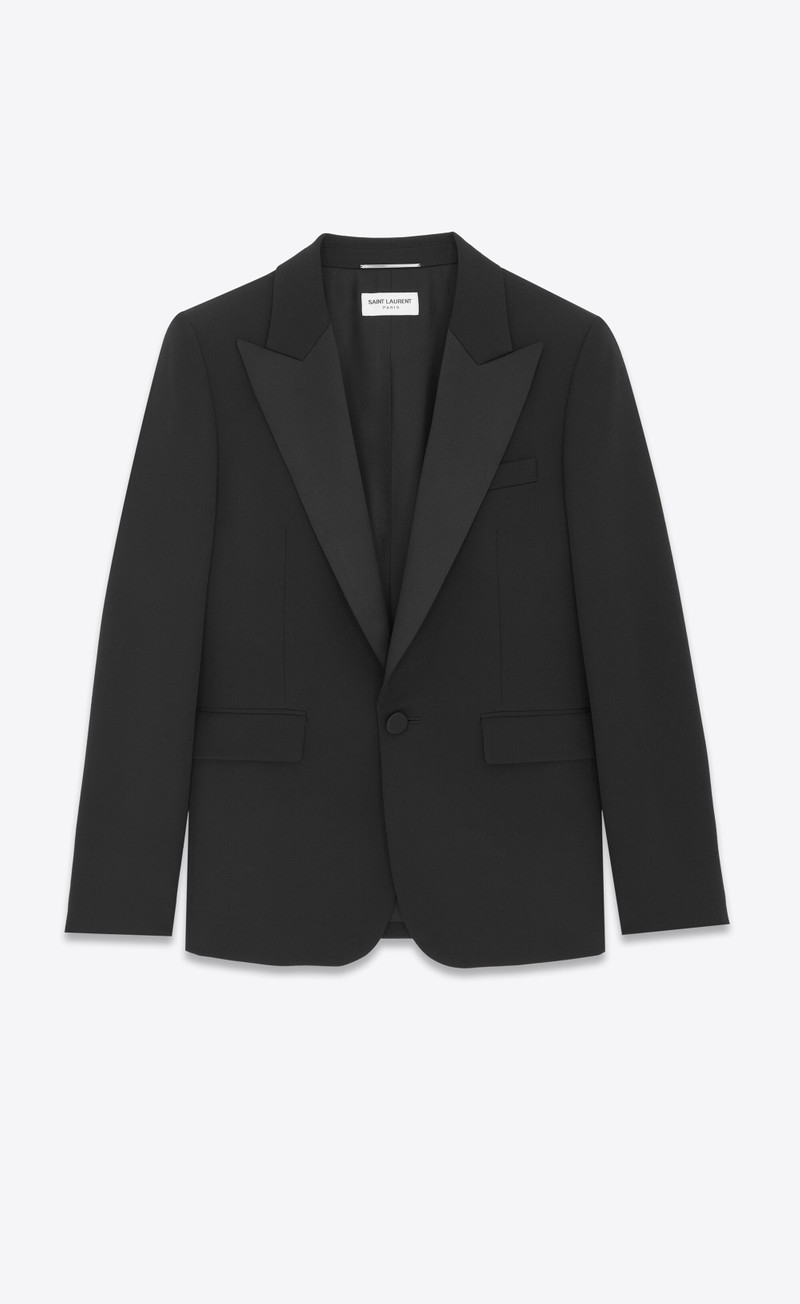 처녀 모직 tuxedo 재킷 1
