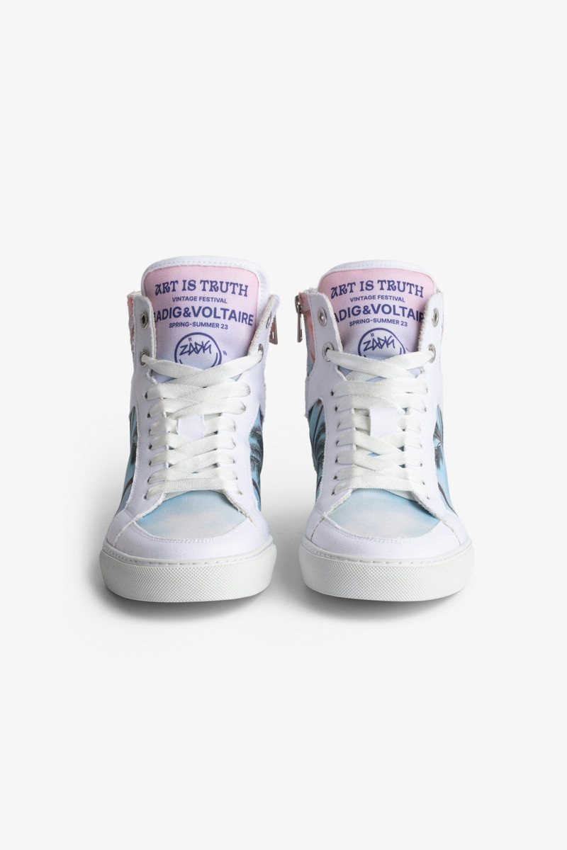 Zadig & Voltaire High Flash Palm Tree Sneakers outlook