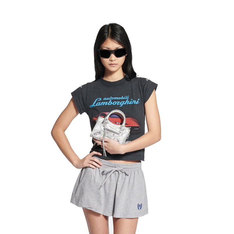 BALENCIAGA Women's Le City Bag Nano  in Silver outlook