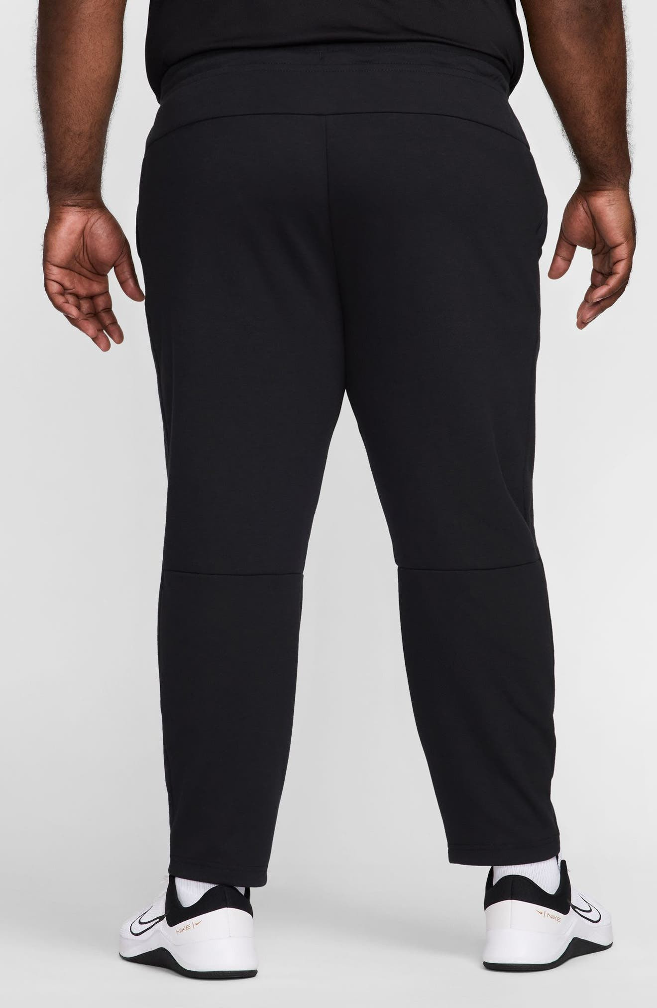 Nike Primary Fleece Dri-FIT UV Tapered Performance Pants in Black at Nordstrom - 4