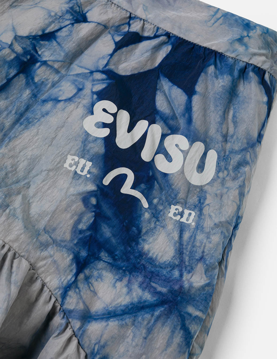 Tie-dye Seagull-inspired Asymmetrical Ruffles Oversized Midi Skirt - 5