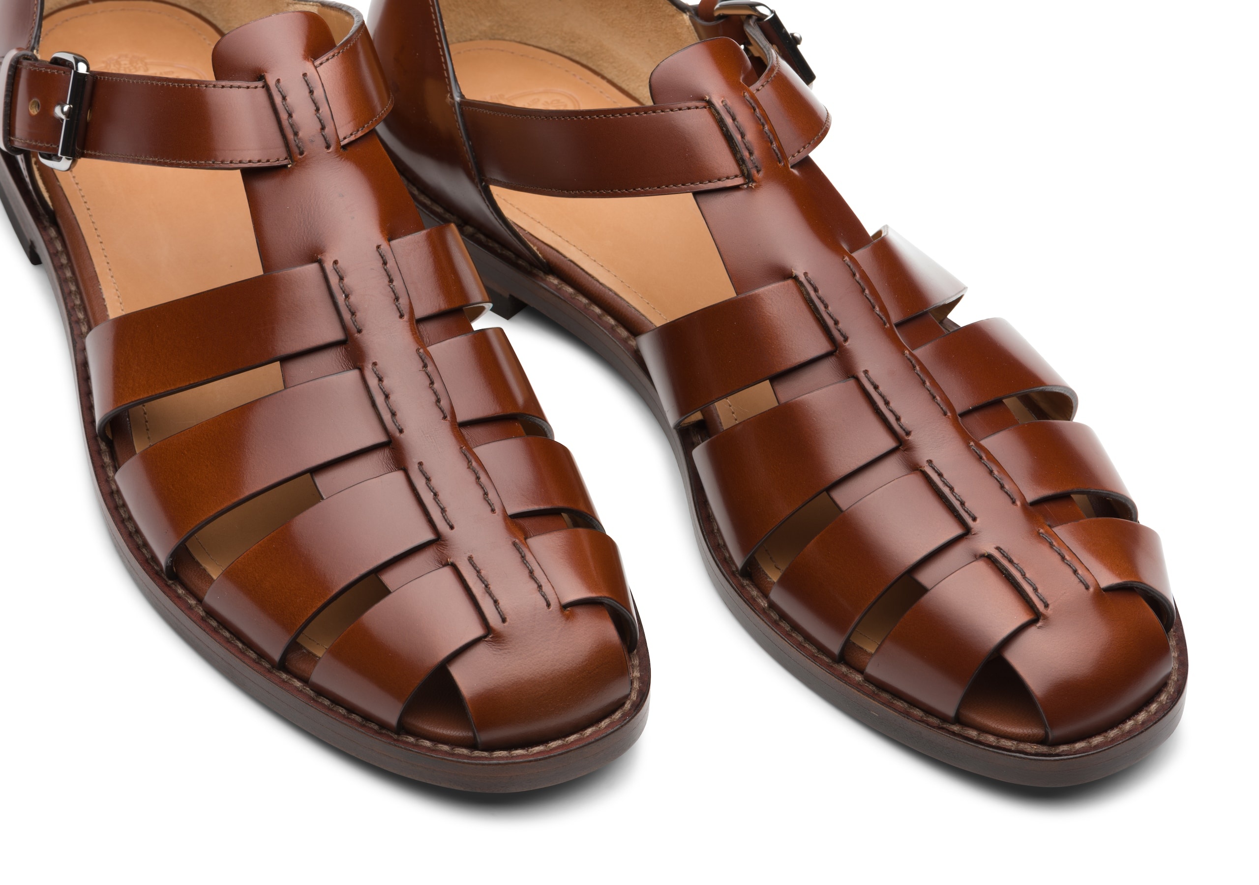 Fisherman
Bookbinder Fume Leather Sandal Tabac - 4