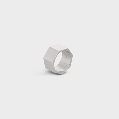 CELINE Celine Heritage Heptagon Ring in Sterling Silver outlook