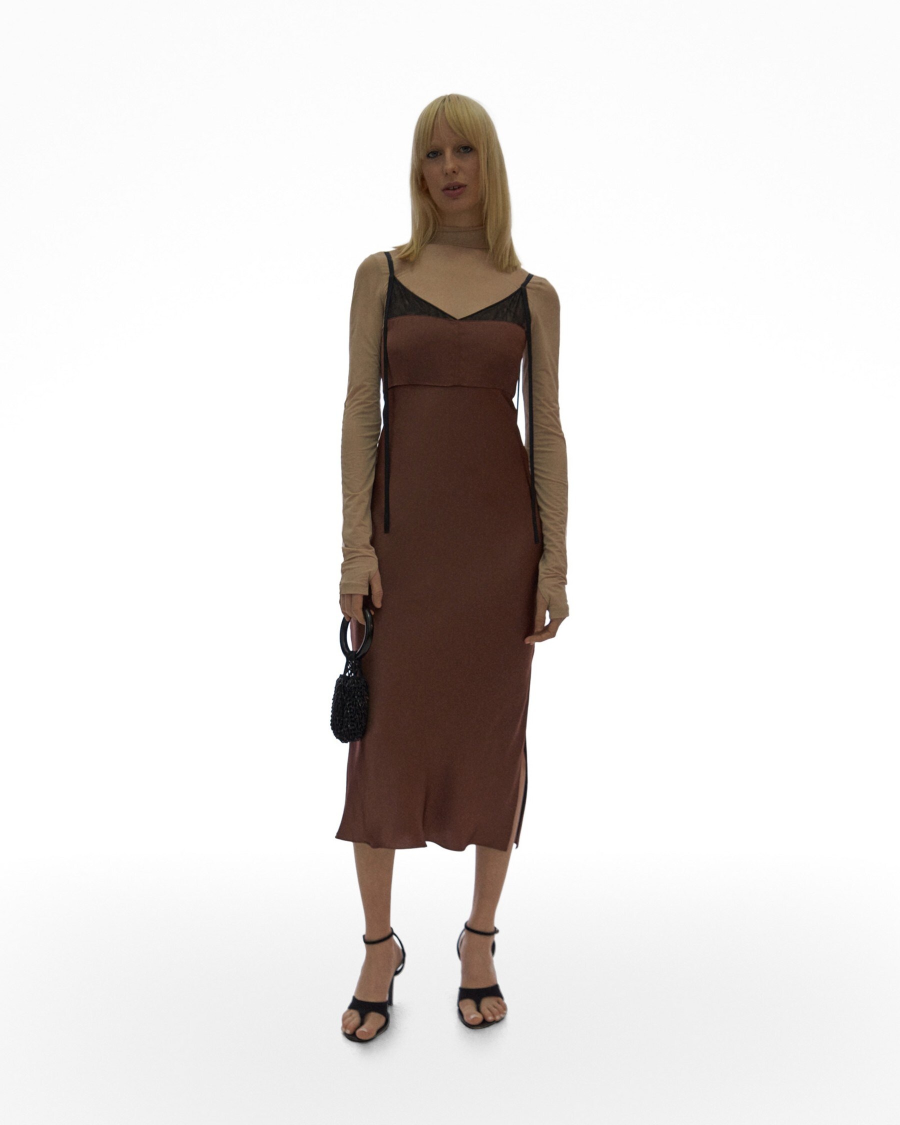 SATIN SLIP DRESS - 2