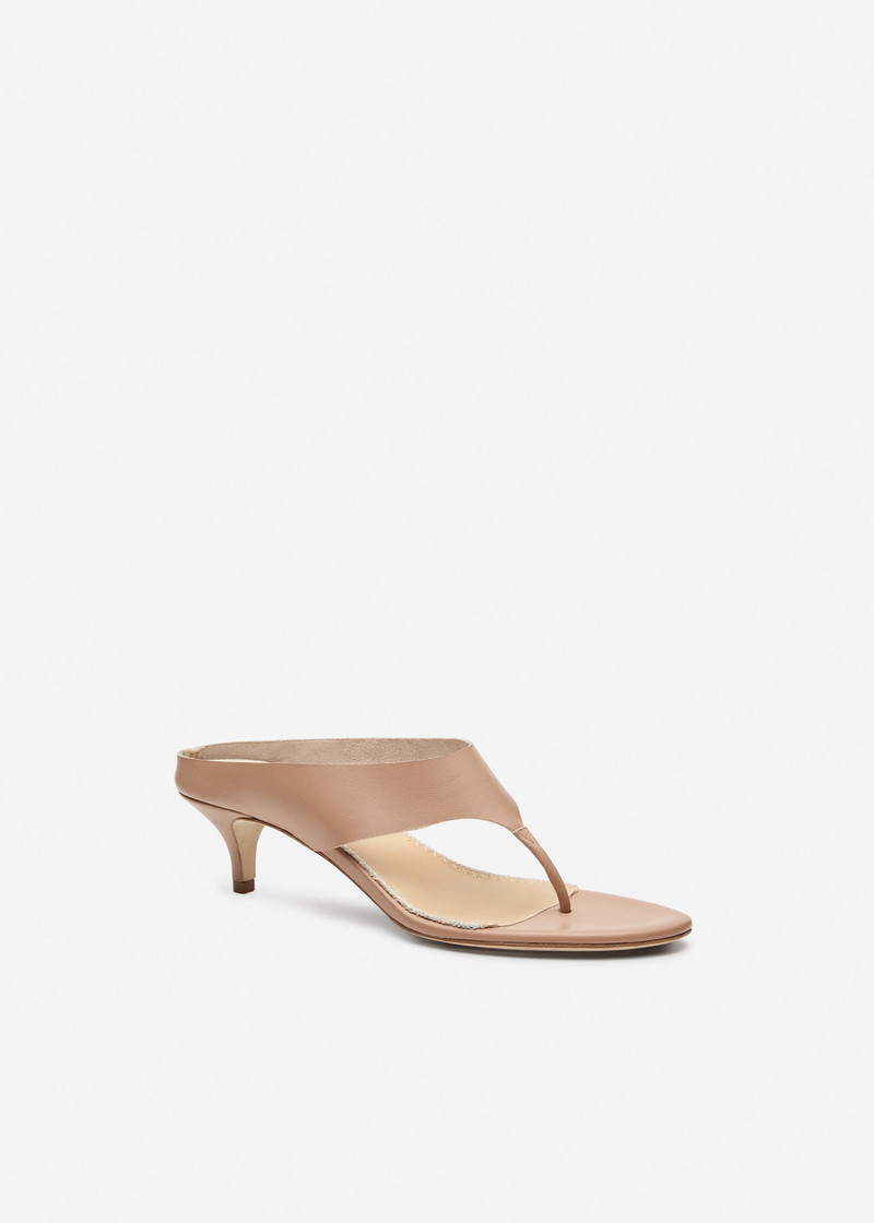 MAGDA BUTRYM Thong sandals in nude leather outlook