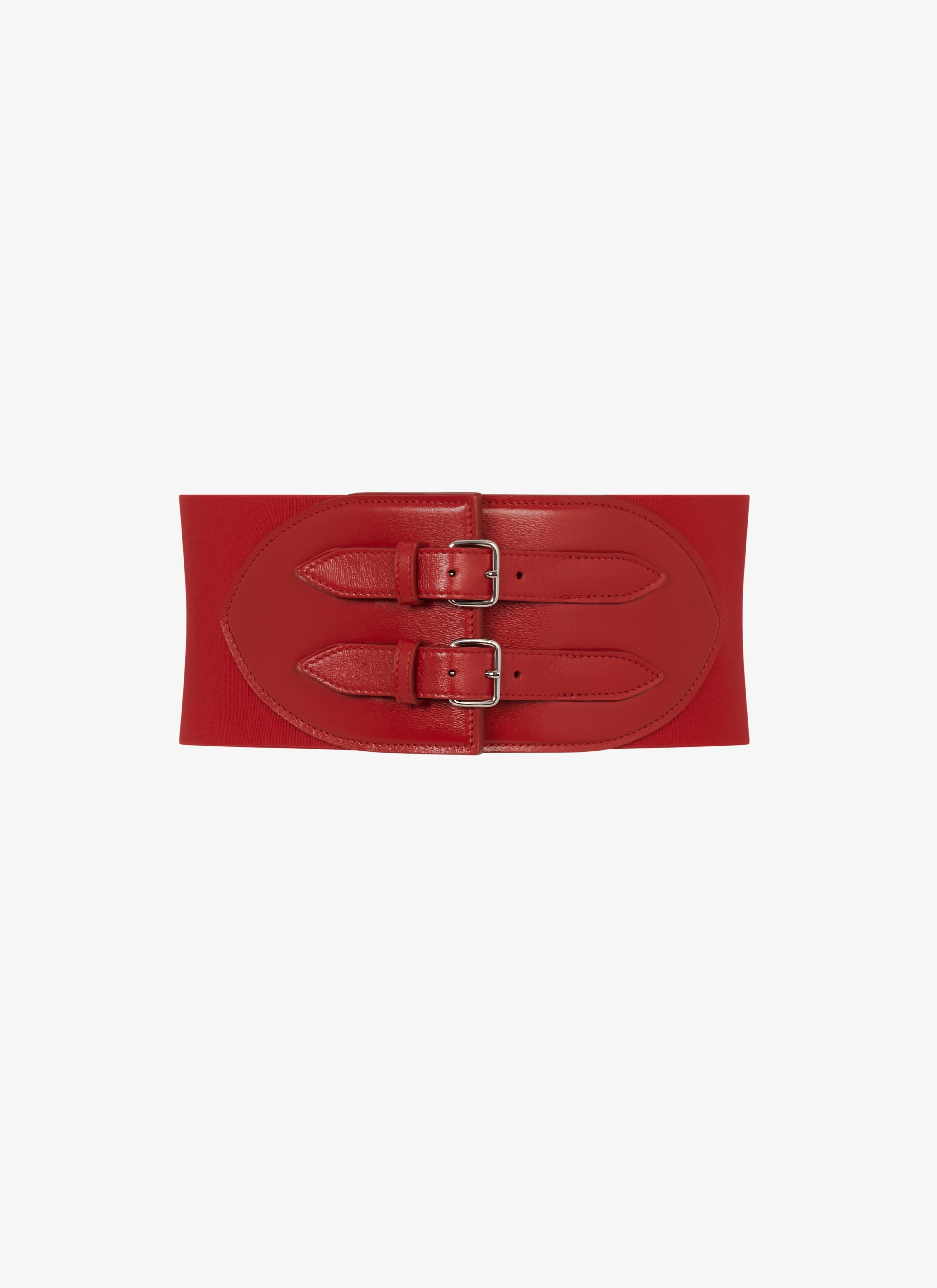 CORSET ELASTIQUE BELT IN STRETCH AND CALFSKIN - 1