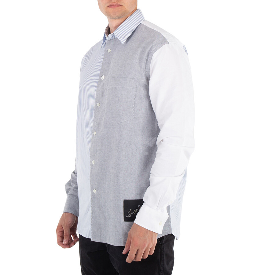 JW Anderson Classic Fit Patchwork Cotton Shirt - 4