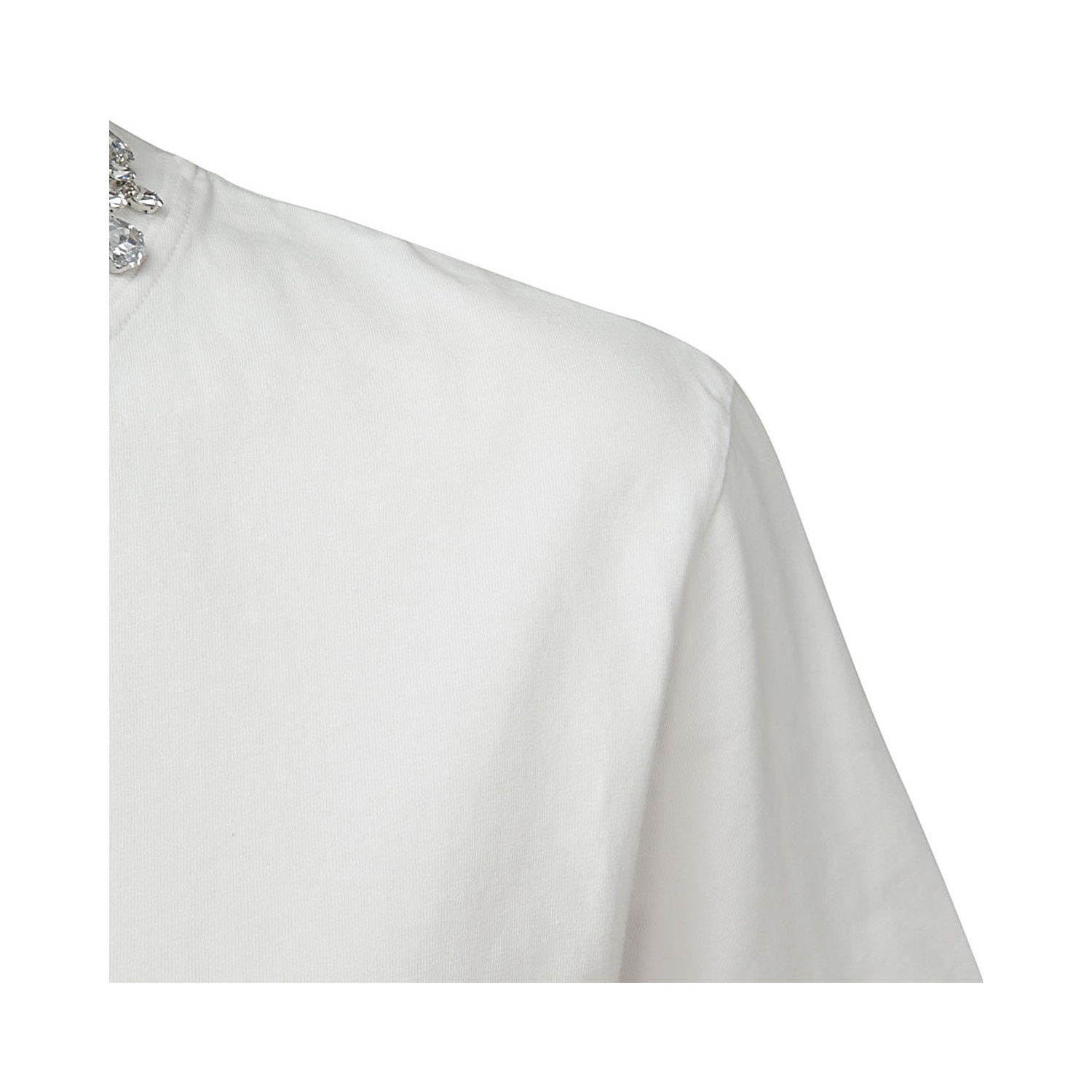 WHITE COTTON T-SHIRT - 3